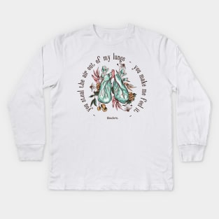 You Steal The Air Out Of My Lungs - Bleachers Kids Long Sleeve T-Shirt